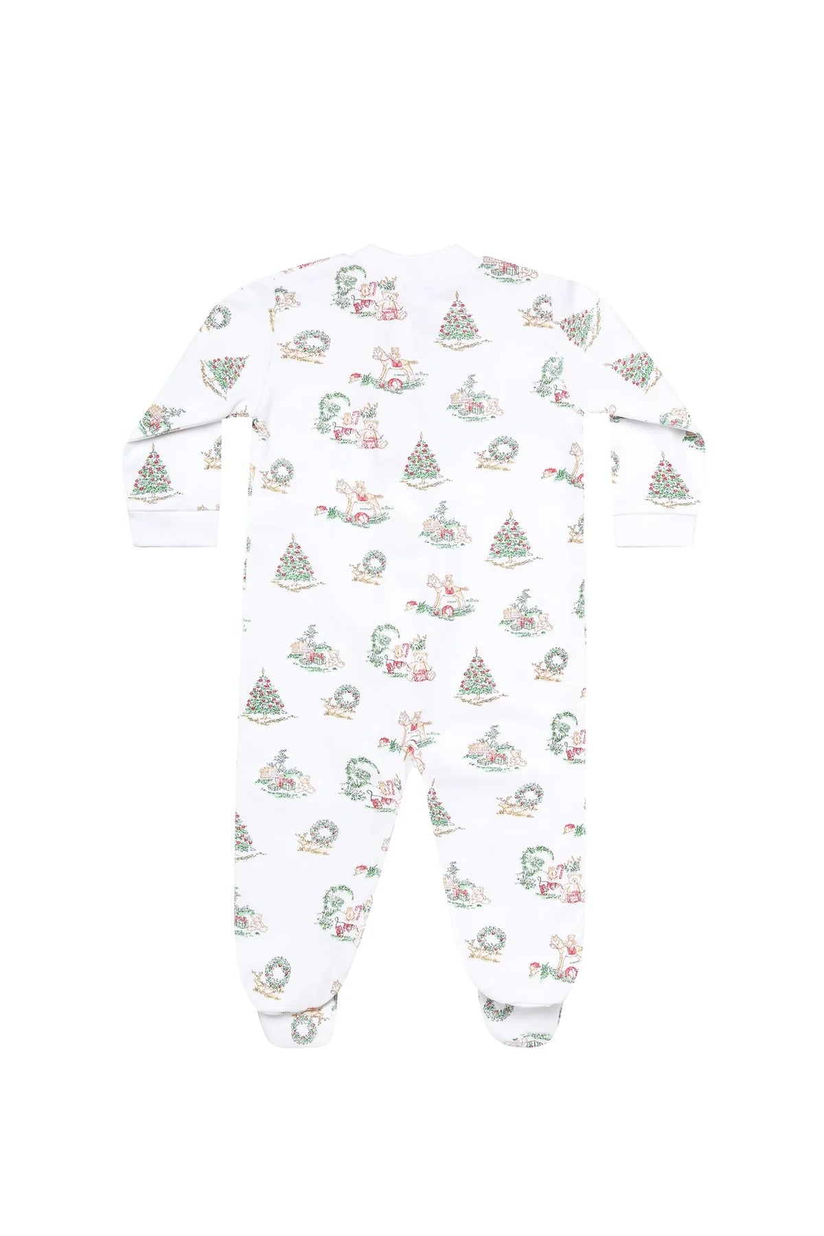 Nellapima | Christmas Toile Zipper Footie