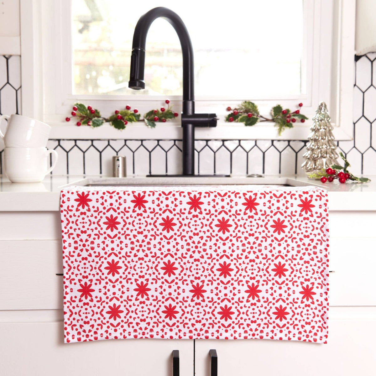Scandi Ornaments Cotton Kitchen Towels (Set of 3)