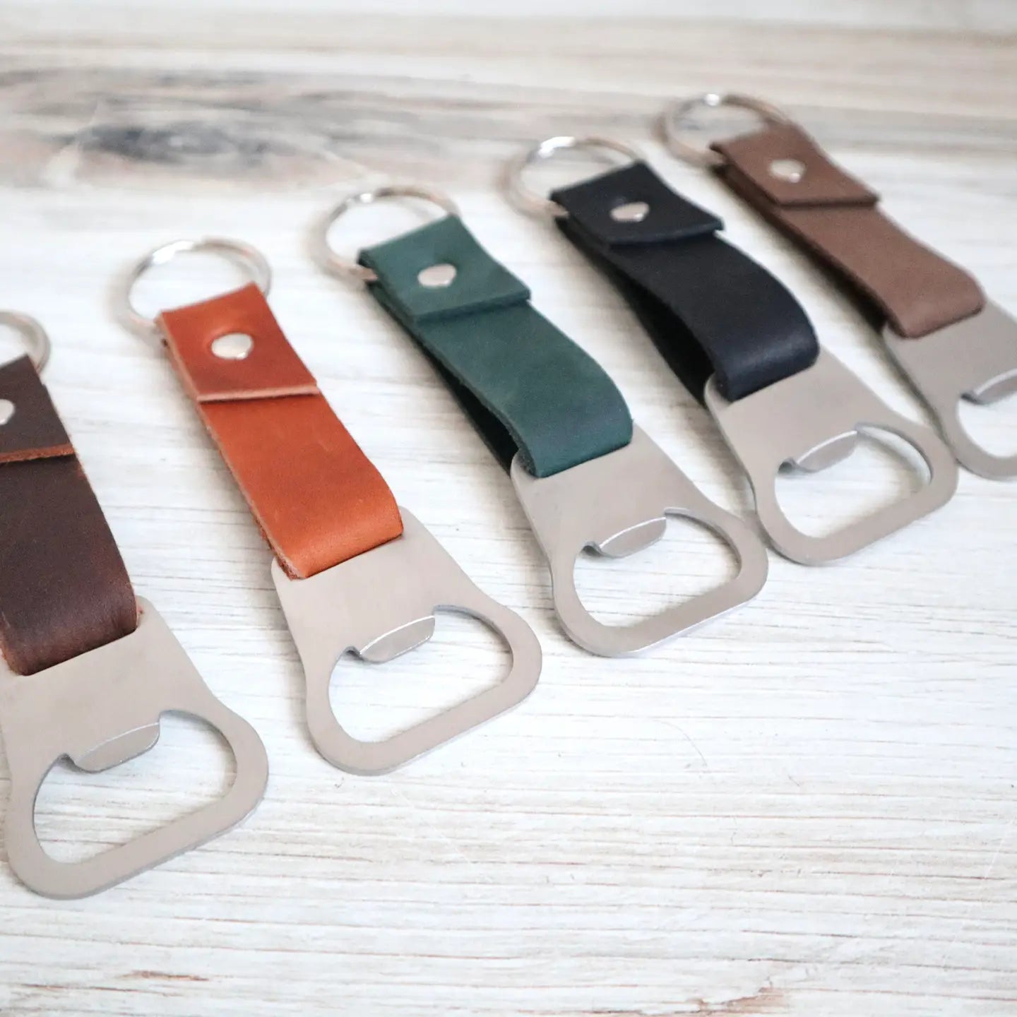 Blu Mountain | Leather Bottle Opener Key Chain