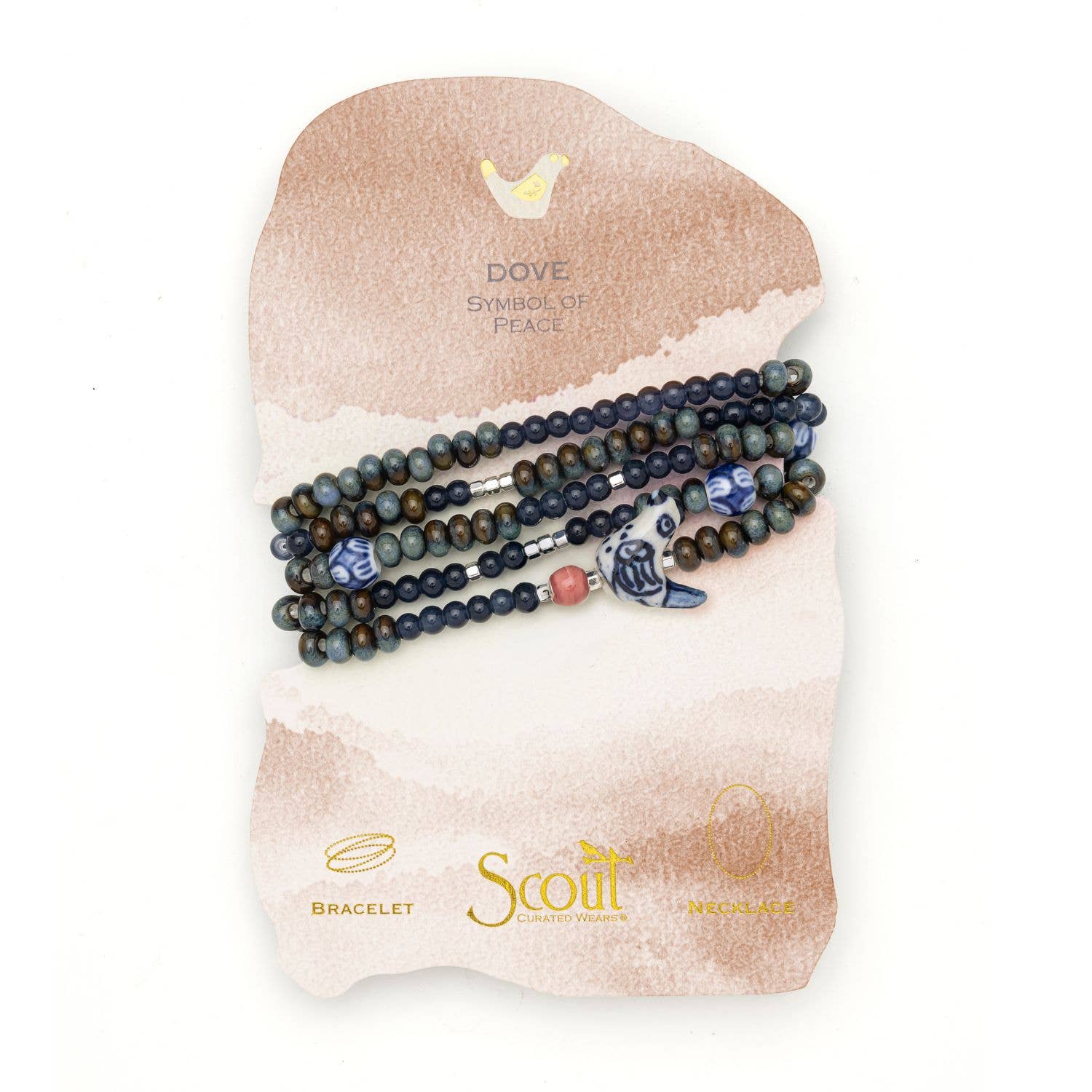 Scout Curated Wears Ceramic Bead Wrap Bracelet/Necklace