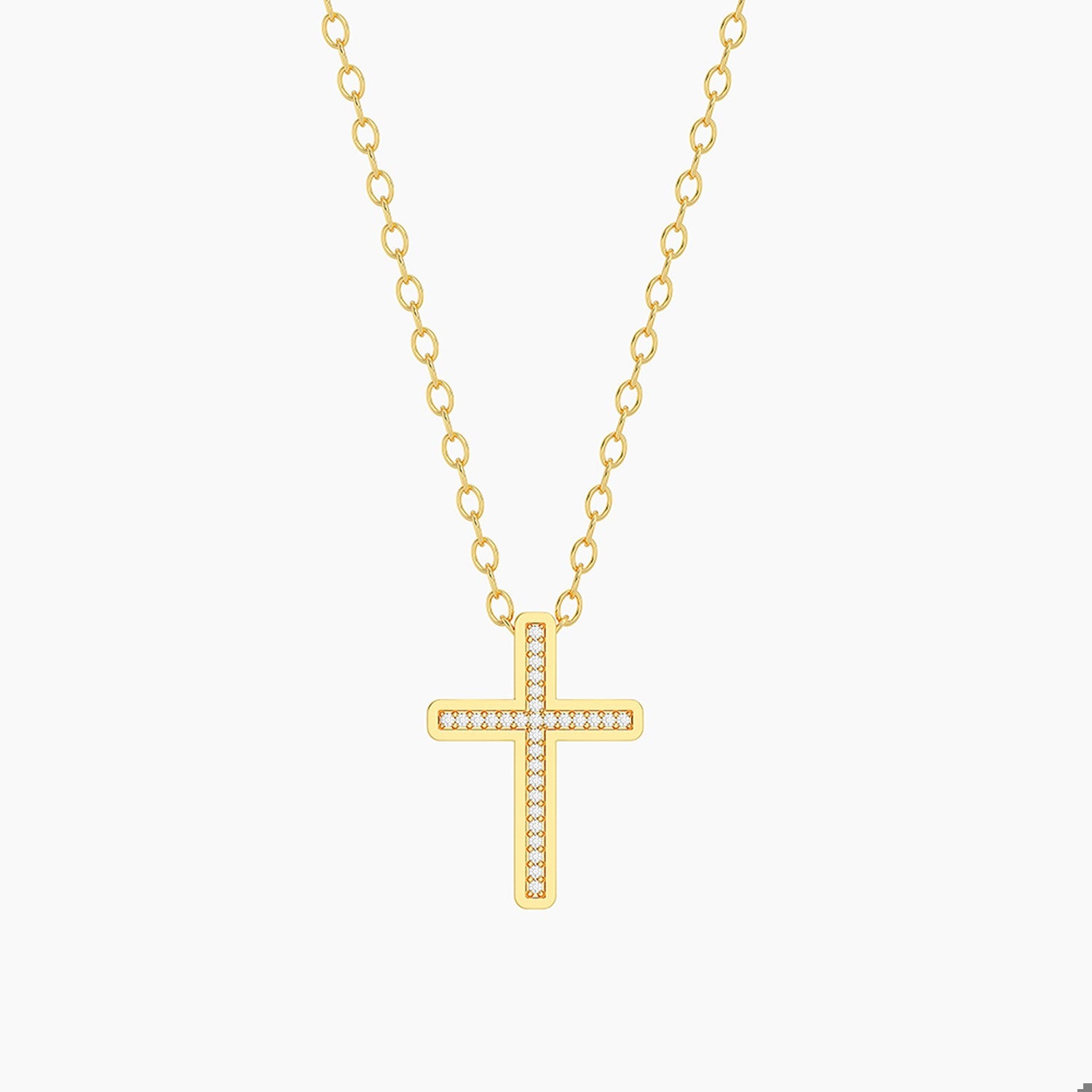 Gold & Diamond Keep the Faith Pendant Necklace