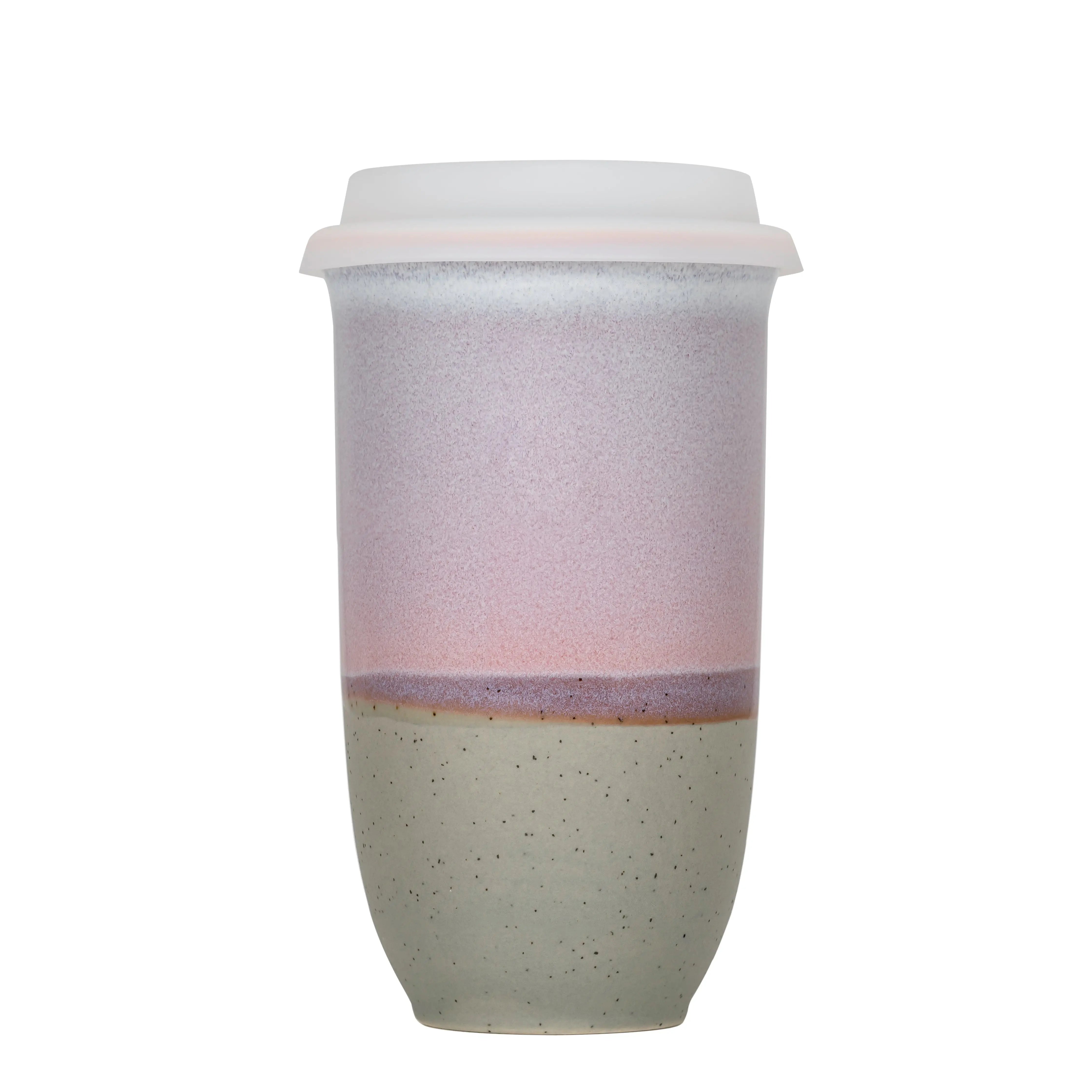 12oz Ceramic Mug with Sleeve and Lid