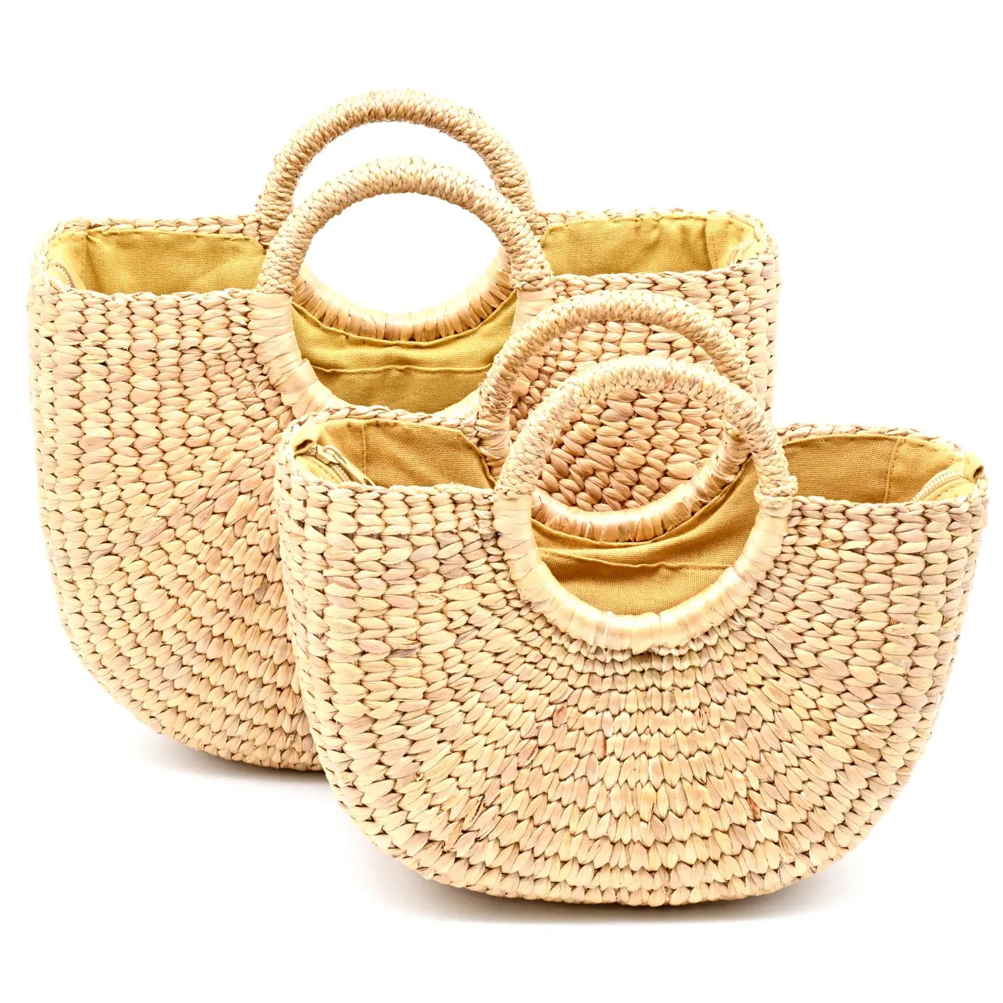 Lindy Handwoven Crescent Tote