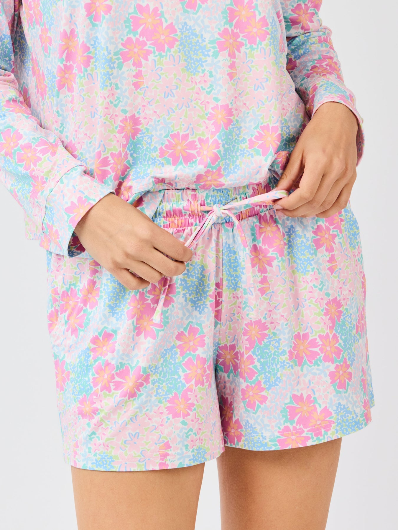 Primrose Path Multi Pink Annie Pajama Short Set