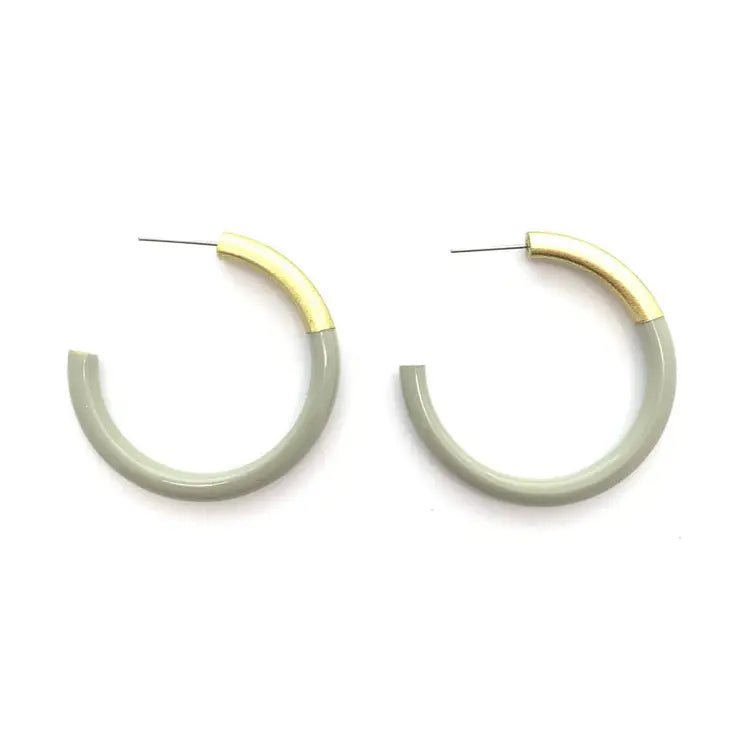 Medium Liz Hoop Earrings - 1.5''