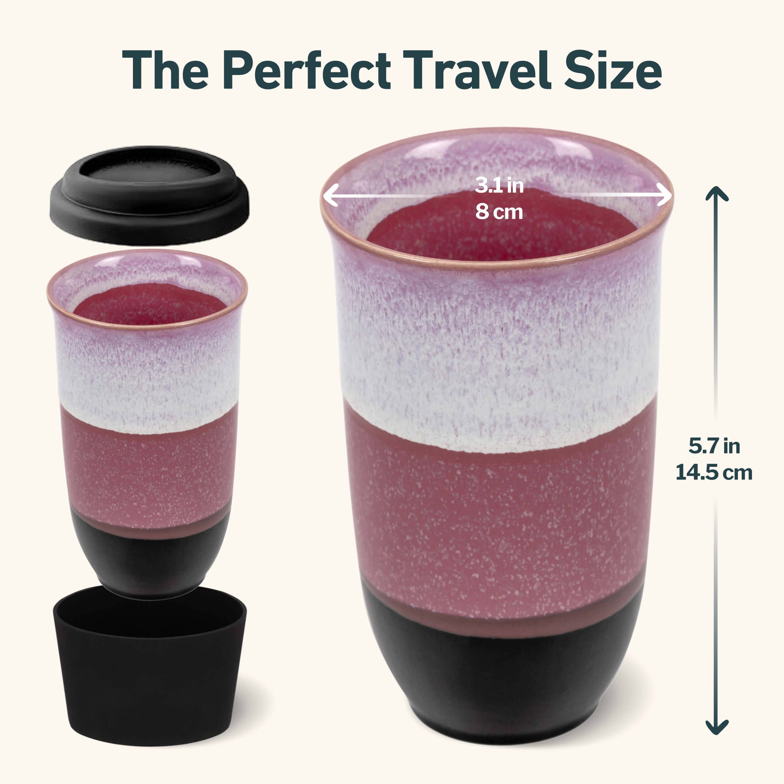 Eclipse 16oz Ceramic Travel Mug – Reusable with Lid