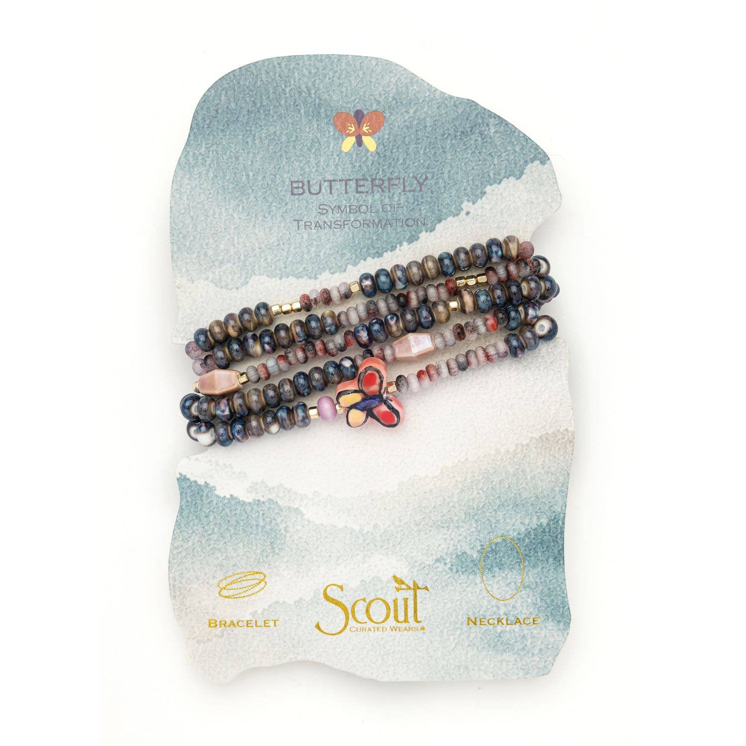 Scout Curated Wears Ceramic Bead Wrap Bracelet/Necklace