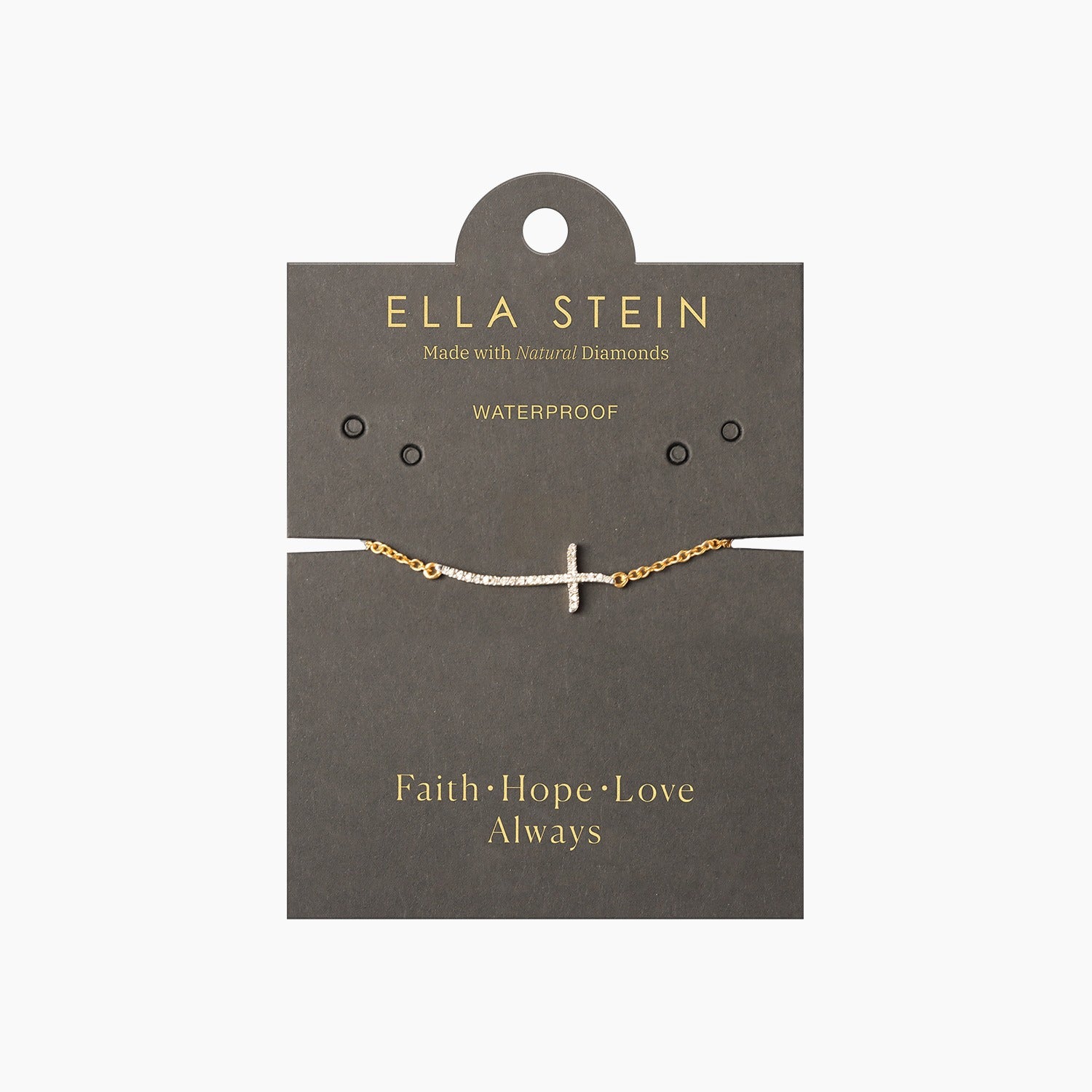 Gold & Diamond Criss Cross Chain Bracelet