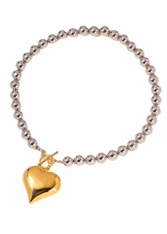 HJANE Jewels | Two Toned Heart Necklace