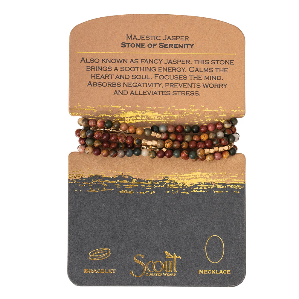 Scout Curated Wears Stone Wrap Bracelet/Necklace