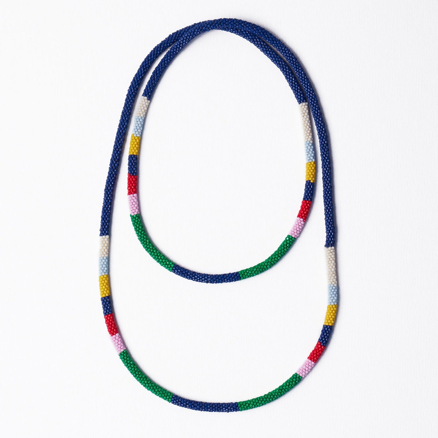Allie Seed Bead Long Necklace