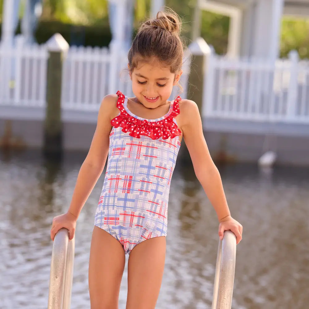 Cape Cod Madras Bow Back Swimsuit
