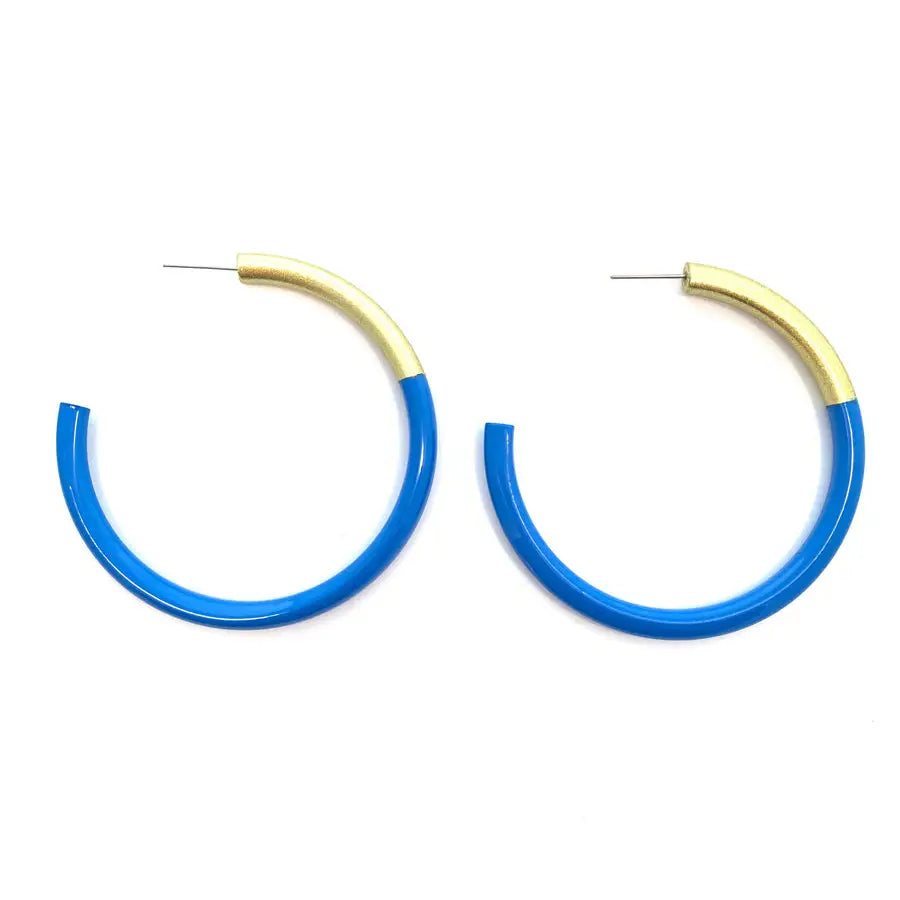 Large Liz Hoop Earrings - 2.25''