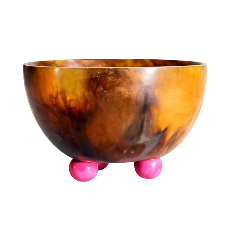 Resin Footed Serving Bowl