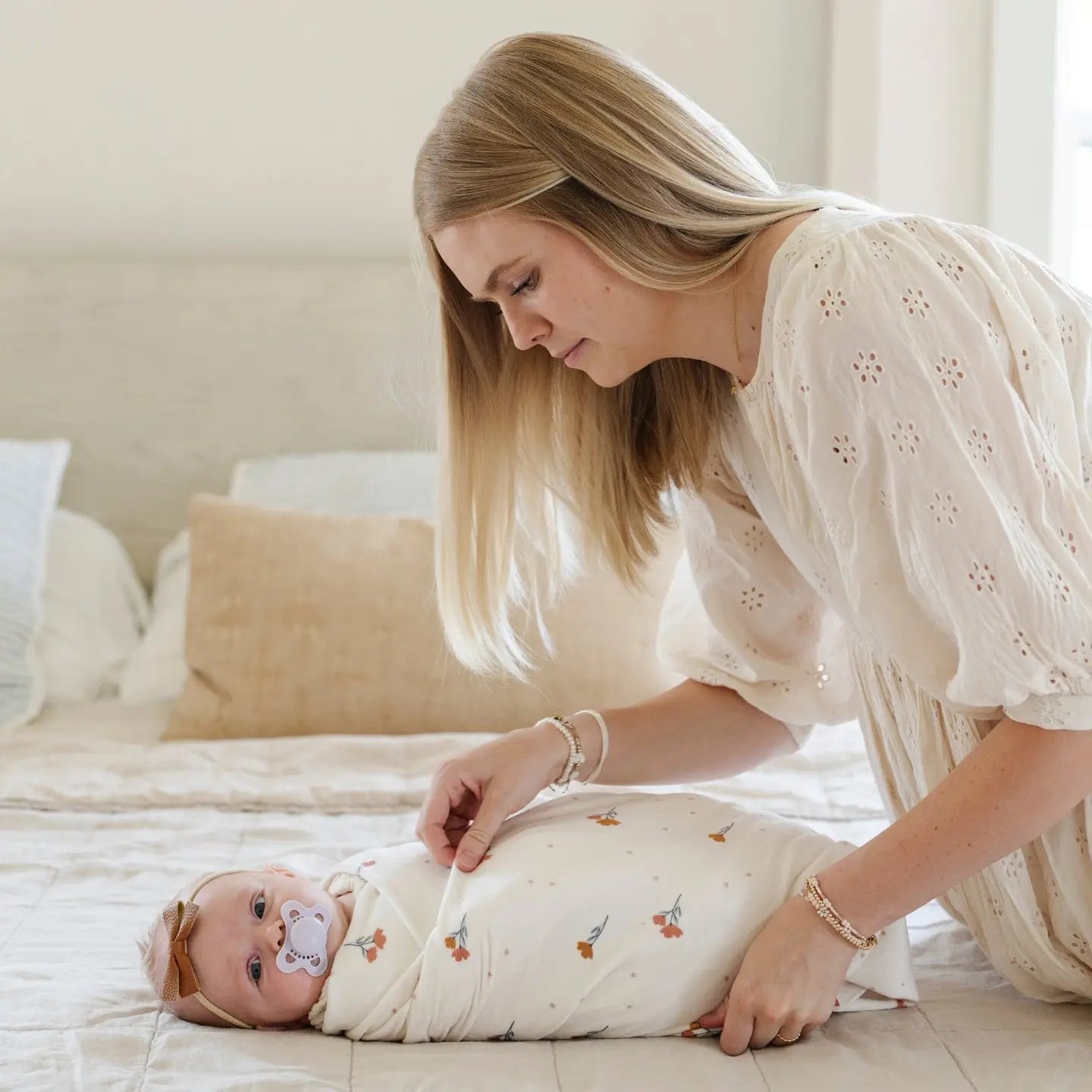 Minky Stretch Luxe Swaddle Blanket