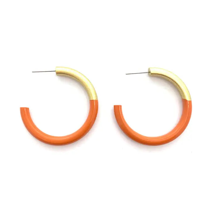 Medium Liz Hoop Earrings - 1.5''