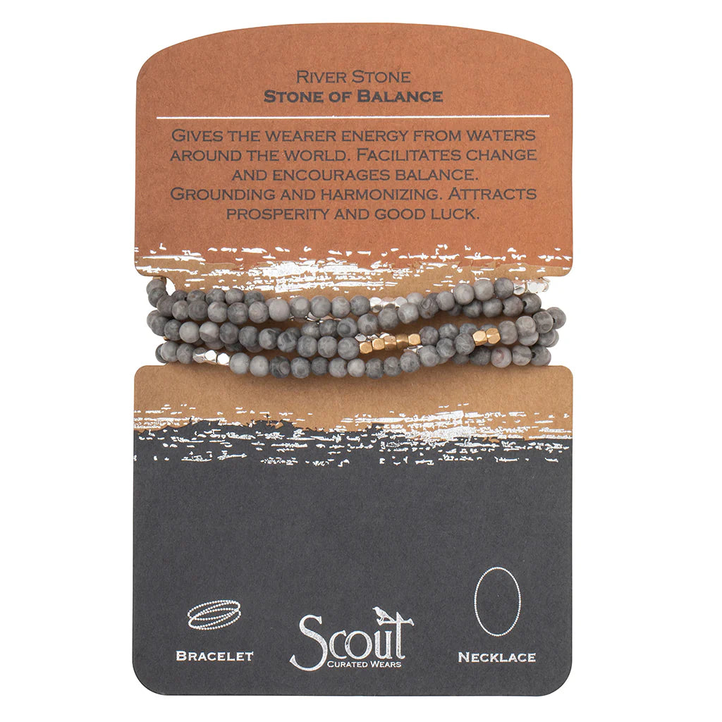 Scout Curated Wears Stone Wrap Bracelet/Necklace