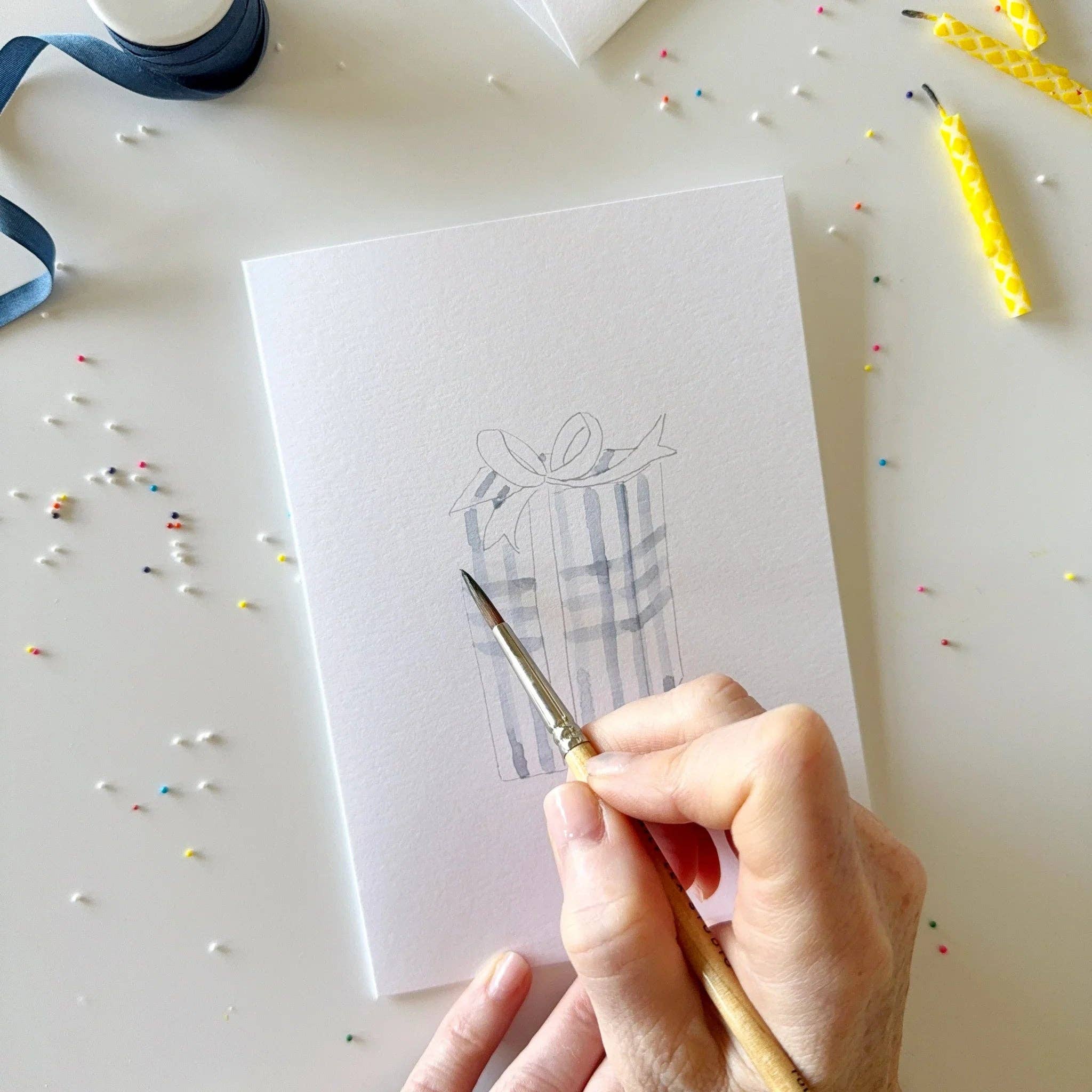 Celebrate Paintable Watercolor Notecard Set