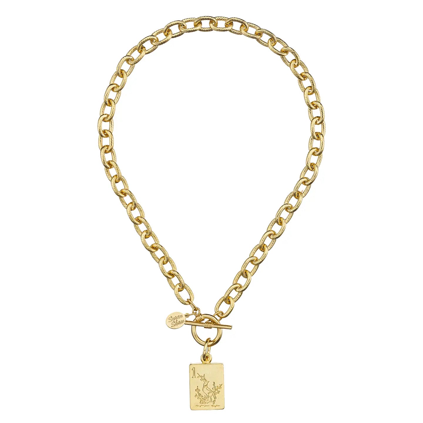 16" Mahjong Pendant & Toggle Necklace