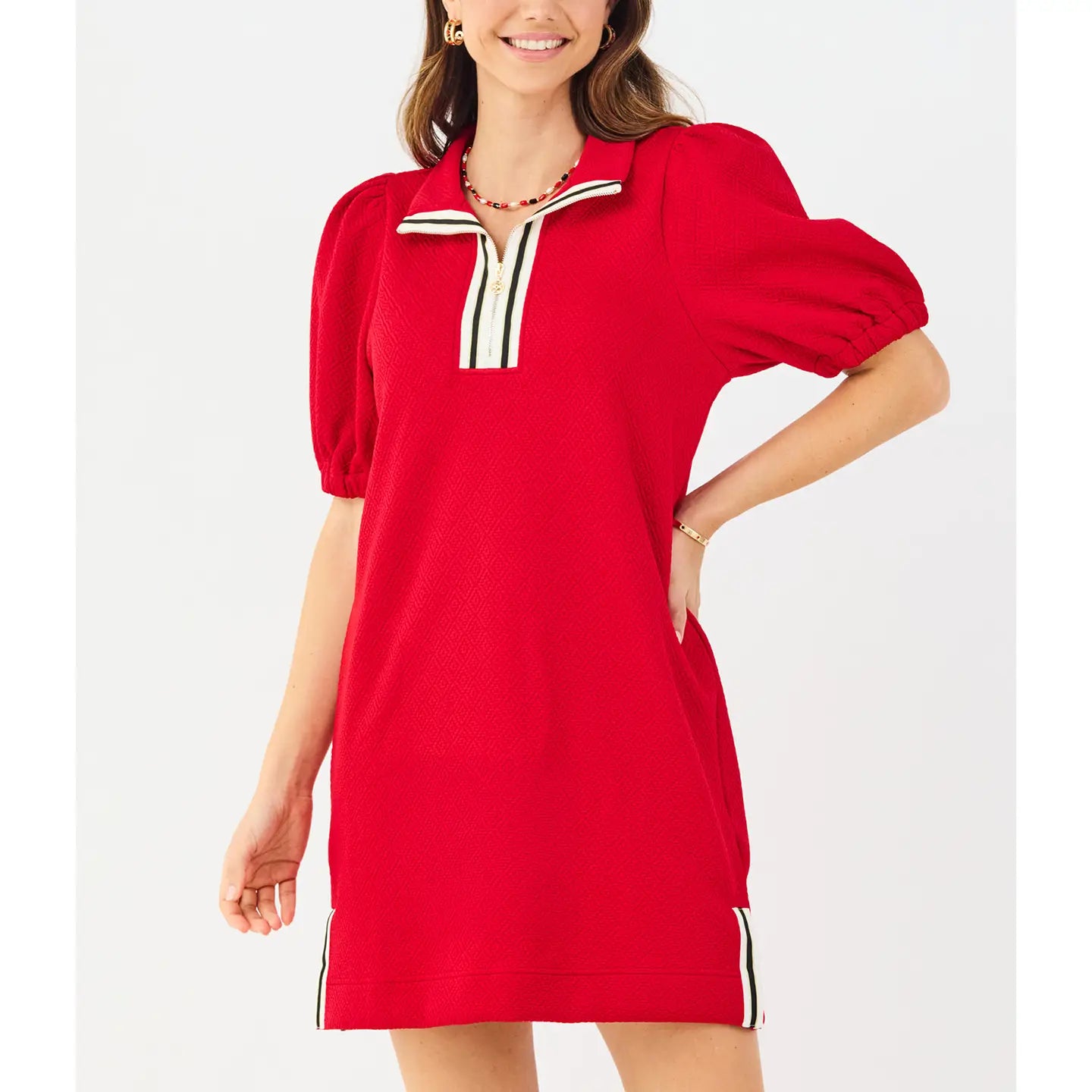 Andie Dress Red & Black