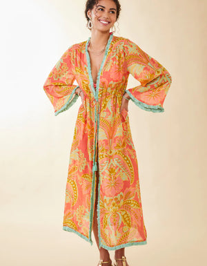 Spartina 449 | Gretchyn Beach Cover Up in River Club Damask Red