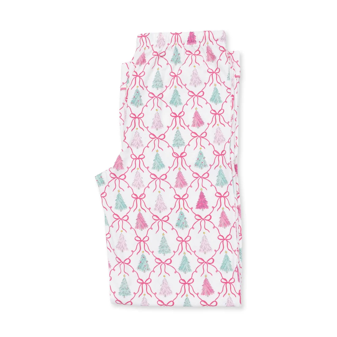 Bow Trellis Tree Long Sleeve Pajamas