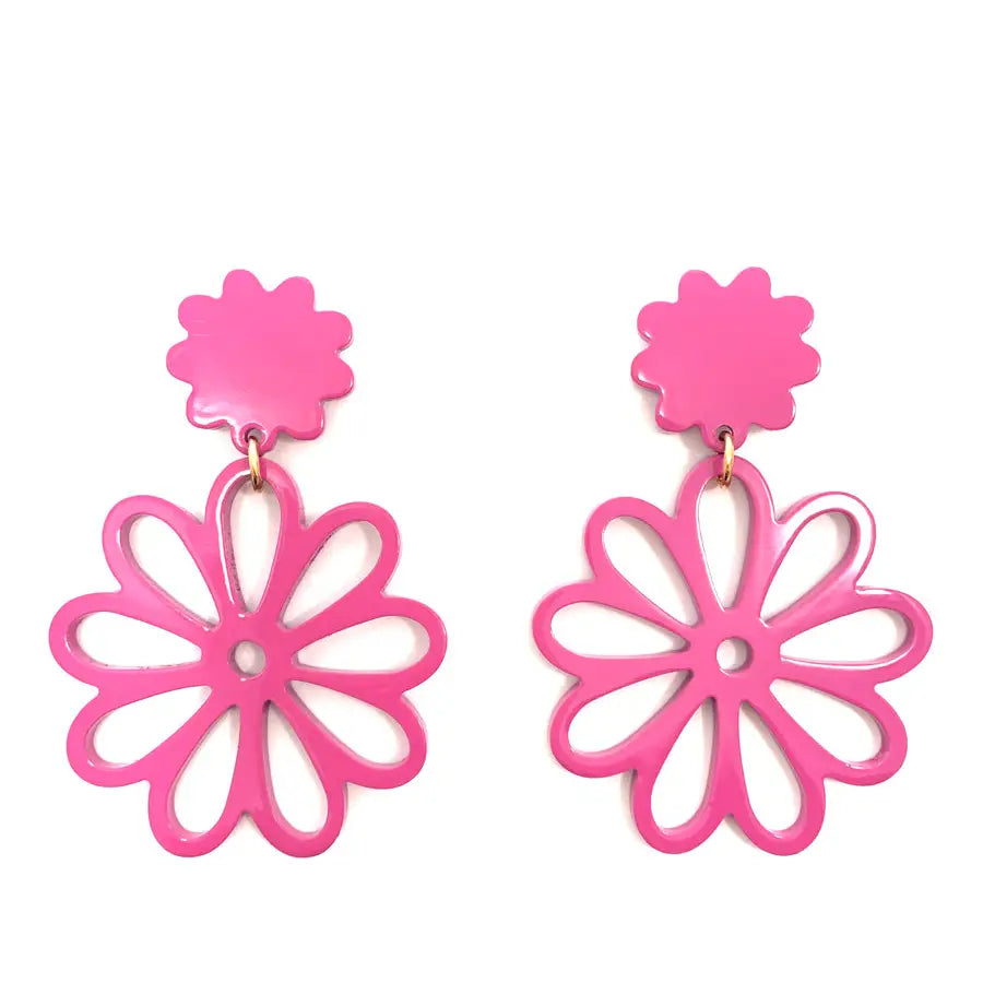 Dahlia Flower Earrings