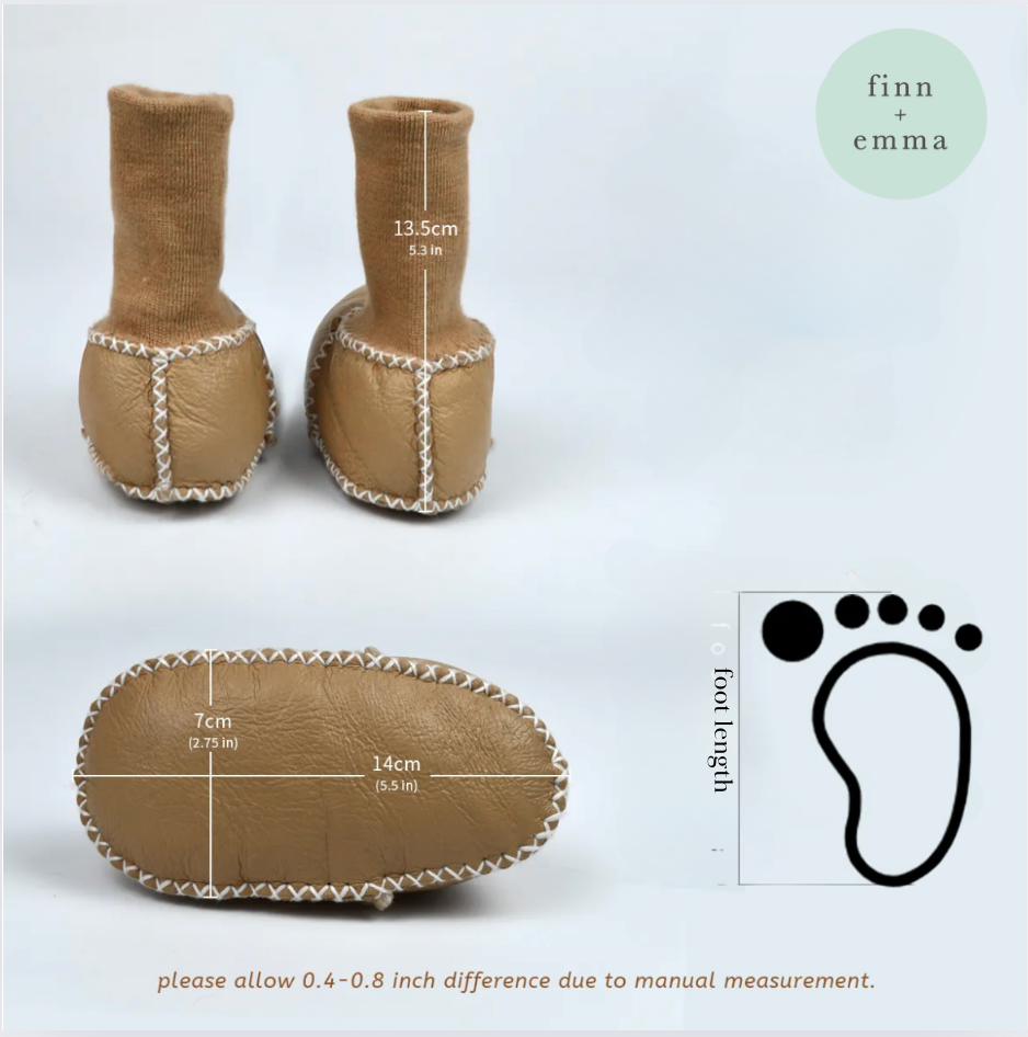 Finn + Emma Baby Cozy Sheepskin Booties