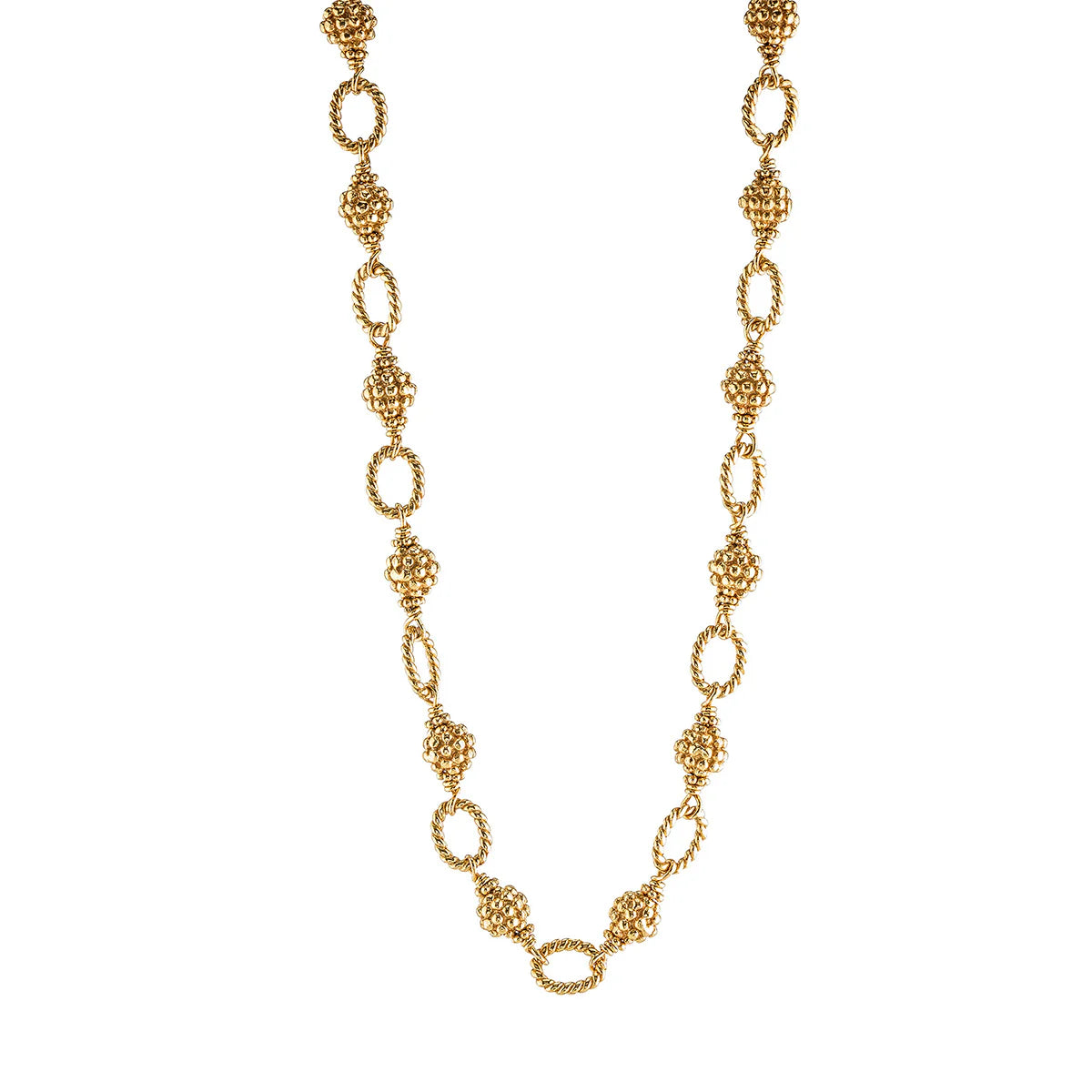 Berry & Bead Gold Chain, 24"