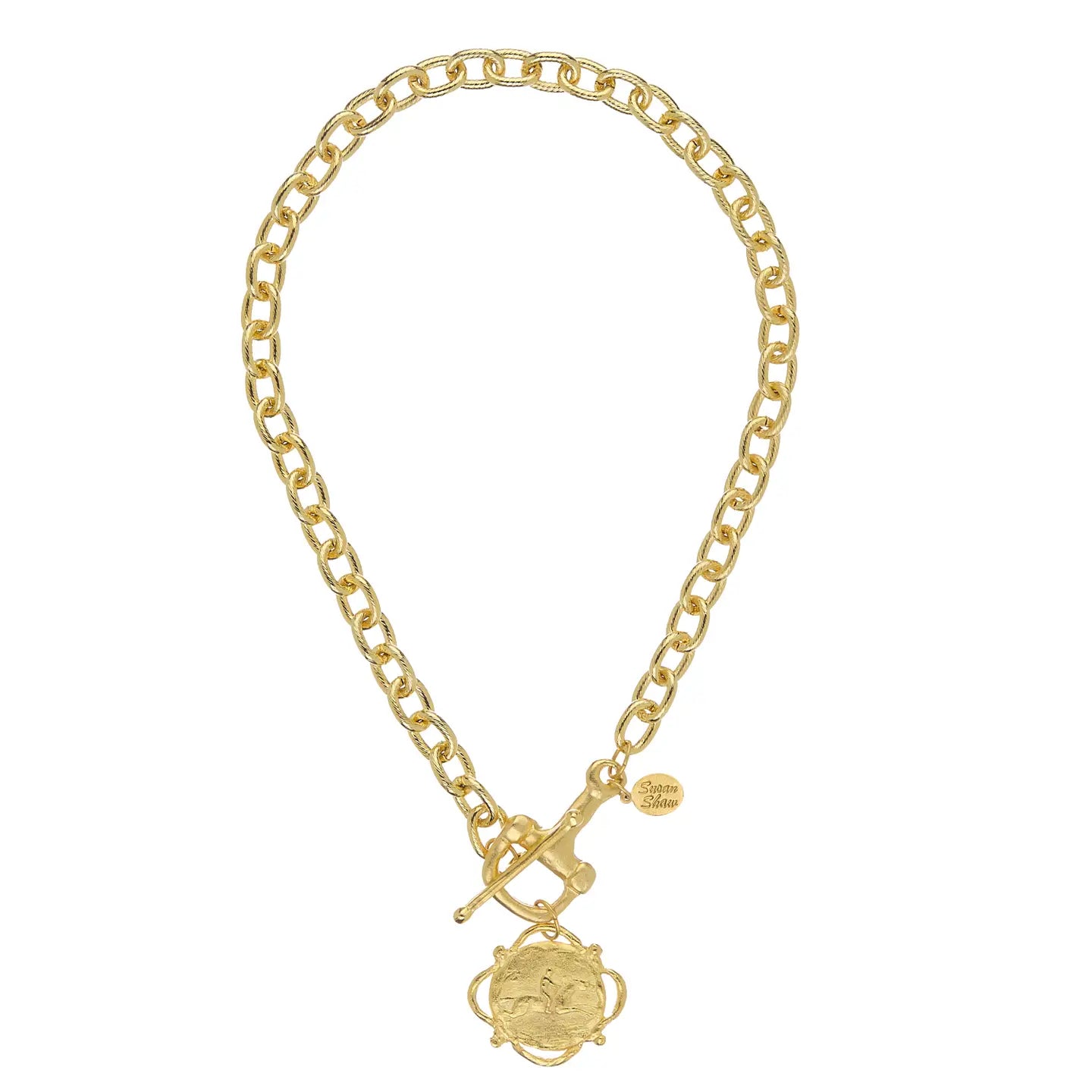 Horsebit Toggle with Equestrian Drop Necklace
