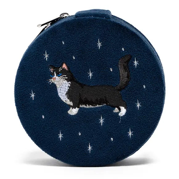 CAT JEWELRY ZIP CASE