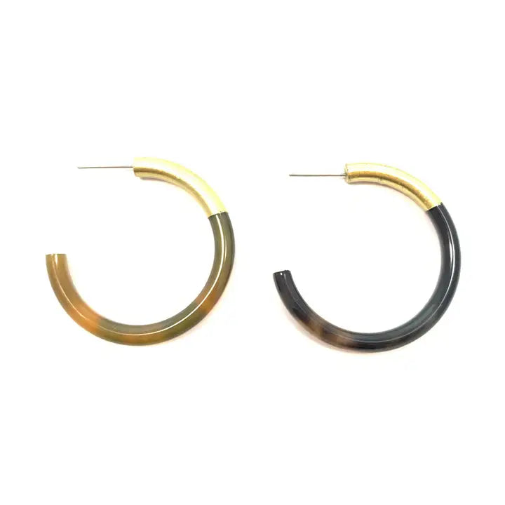 Large Liz Hoop Earrings - 2.25''