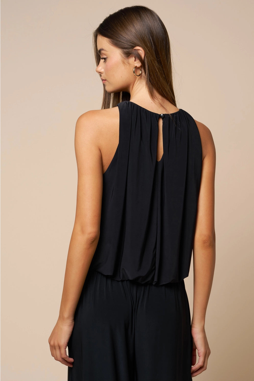 Bubble Hem Sleeveless Top