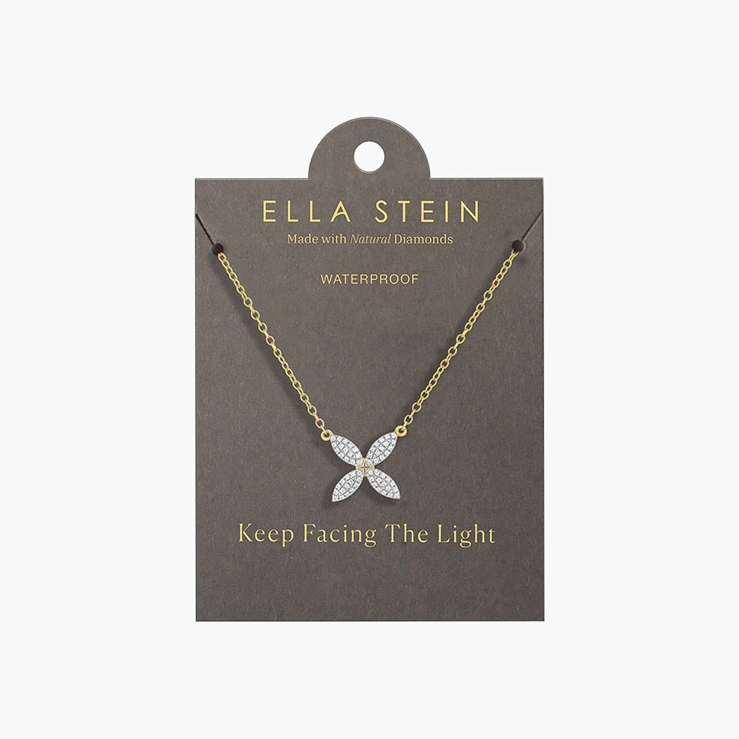 Gold & Diamond Flower Power Pendant Necklace