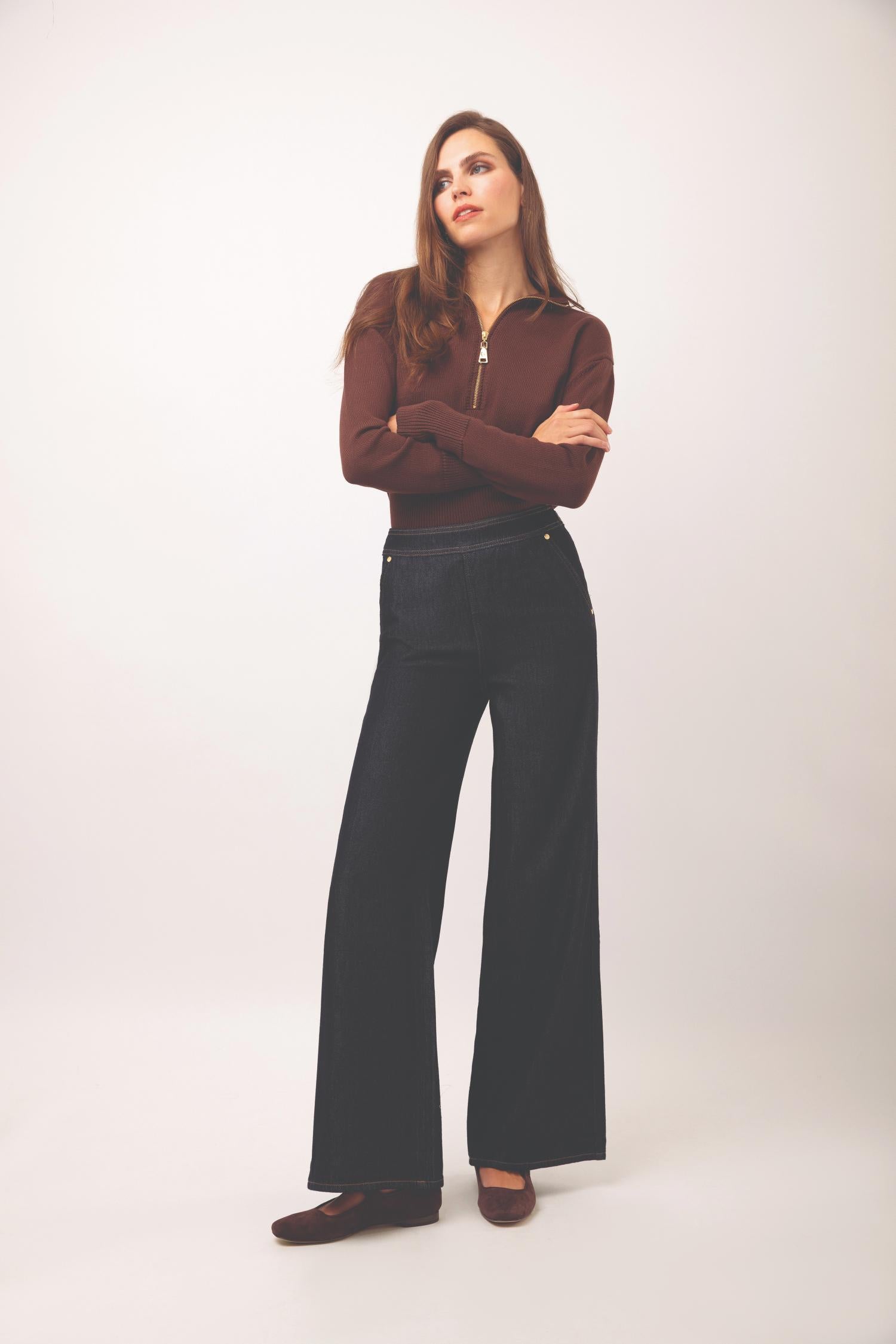 Cadence Denim Trouser - Midnight Marina