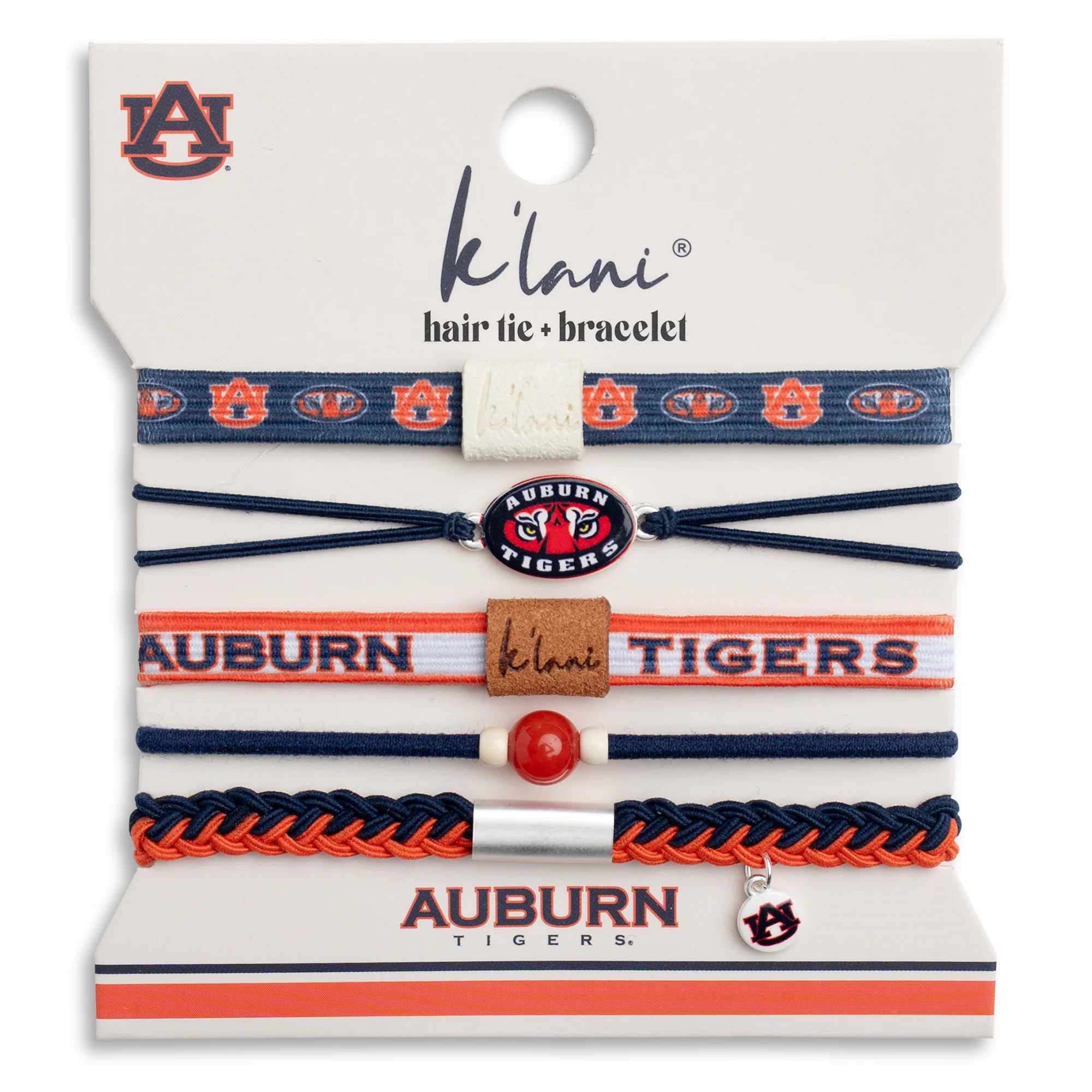 "Auburn University" Game Day Hair Tie Bracelets