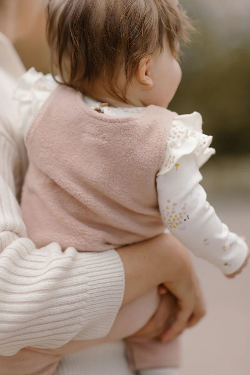 PEHR | Teddy Fleece Overall - Rose Pink