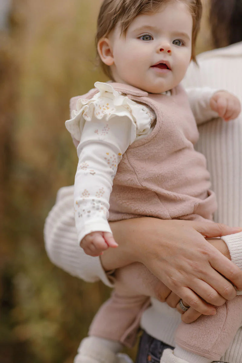 PEHR | Teddy Fleece Overall - Rose Pink