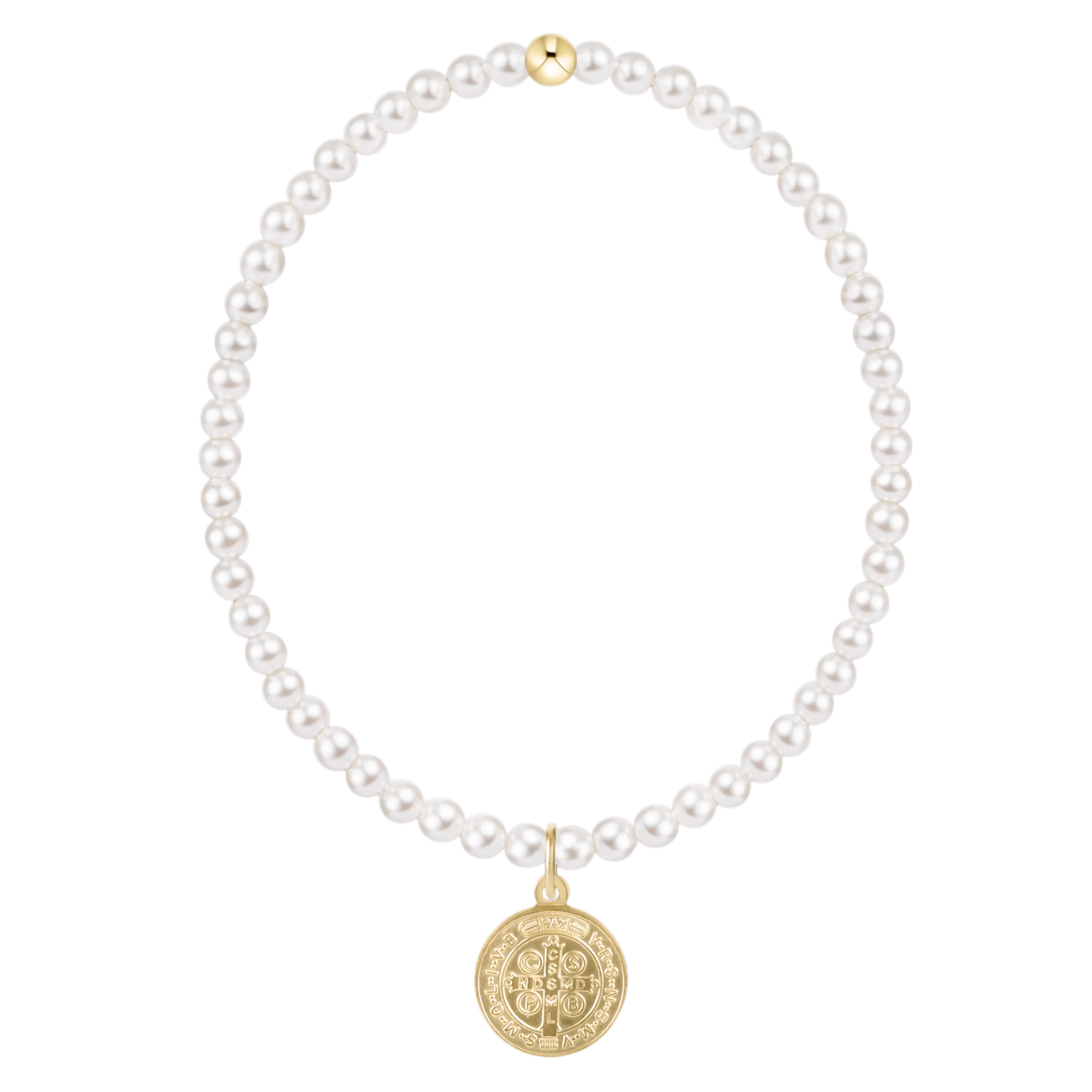 Classic Pearl 3mm - Blessing Gold Disc