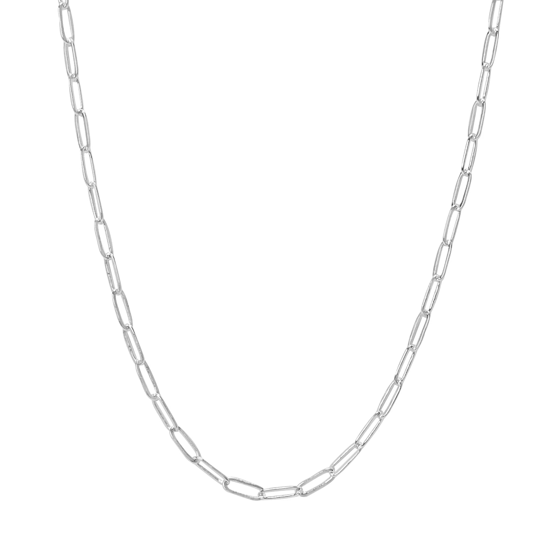 Maya J | Tiny Paperclip Necklace Chain with Extender