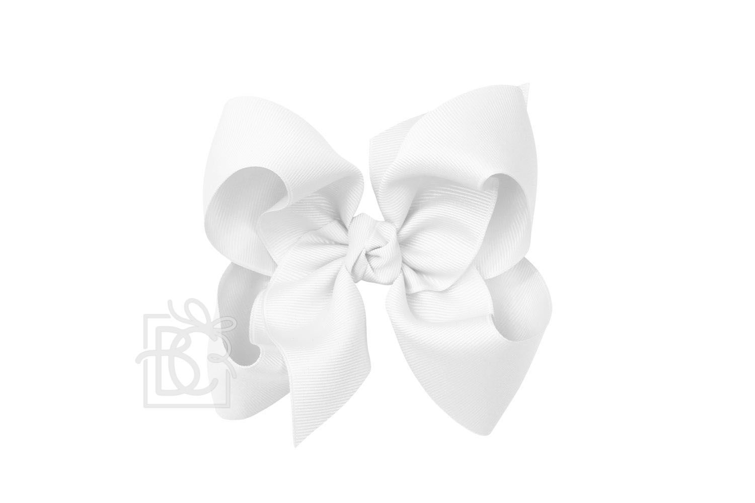 Signature Grosgrain Double Knot Bow on Clip - 4.5" Large