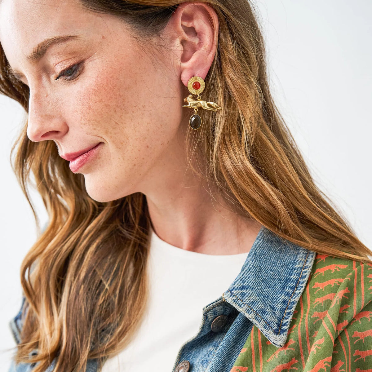 Felicity Fox Stone Earrings