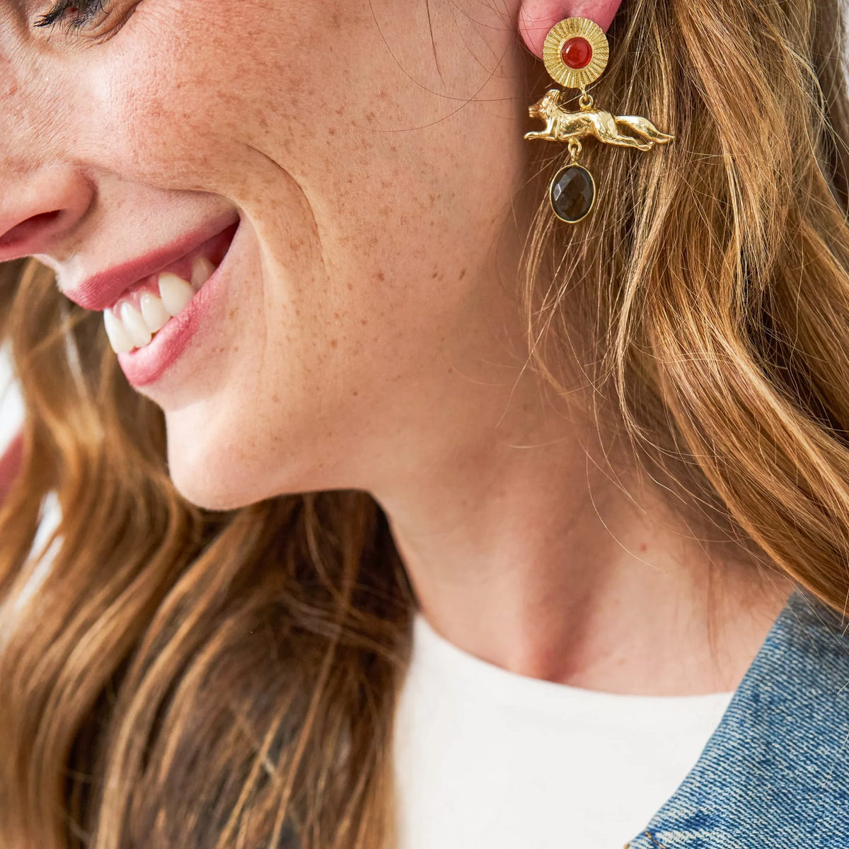 Felicity Fox Stone Earrings
