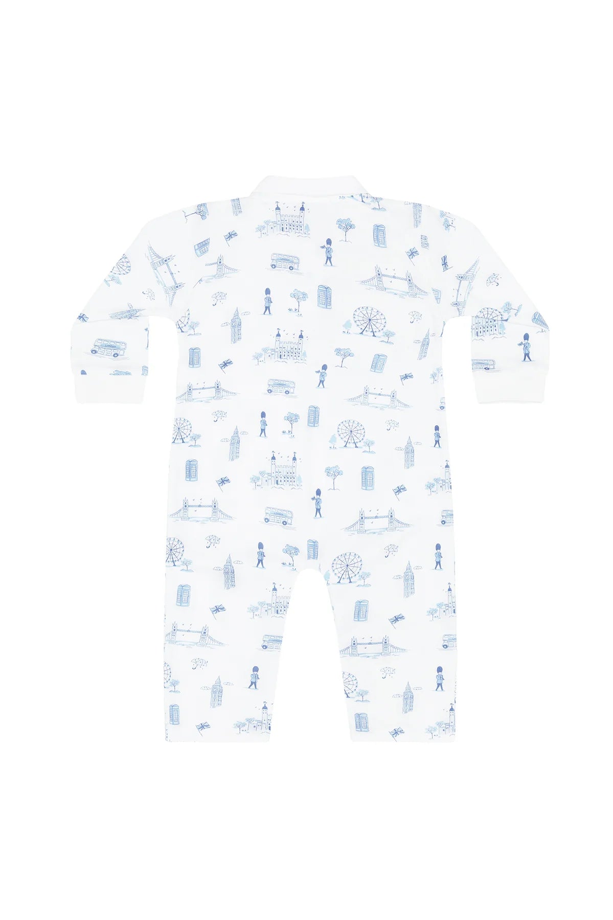 London Toile Long Sleeve Romper