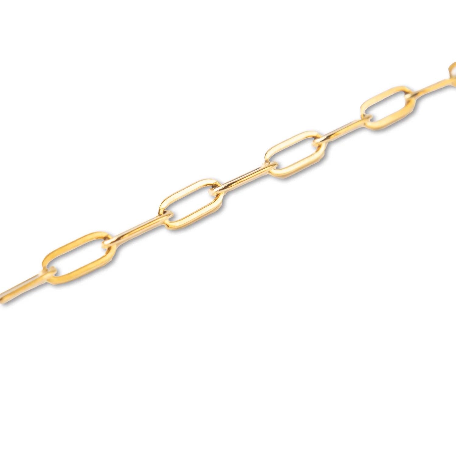 Lenny & Eva | Gilded Paper Clip Charm Bracelet