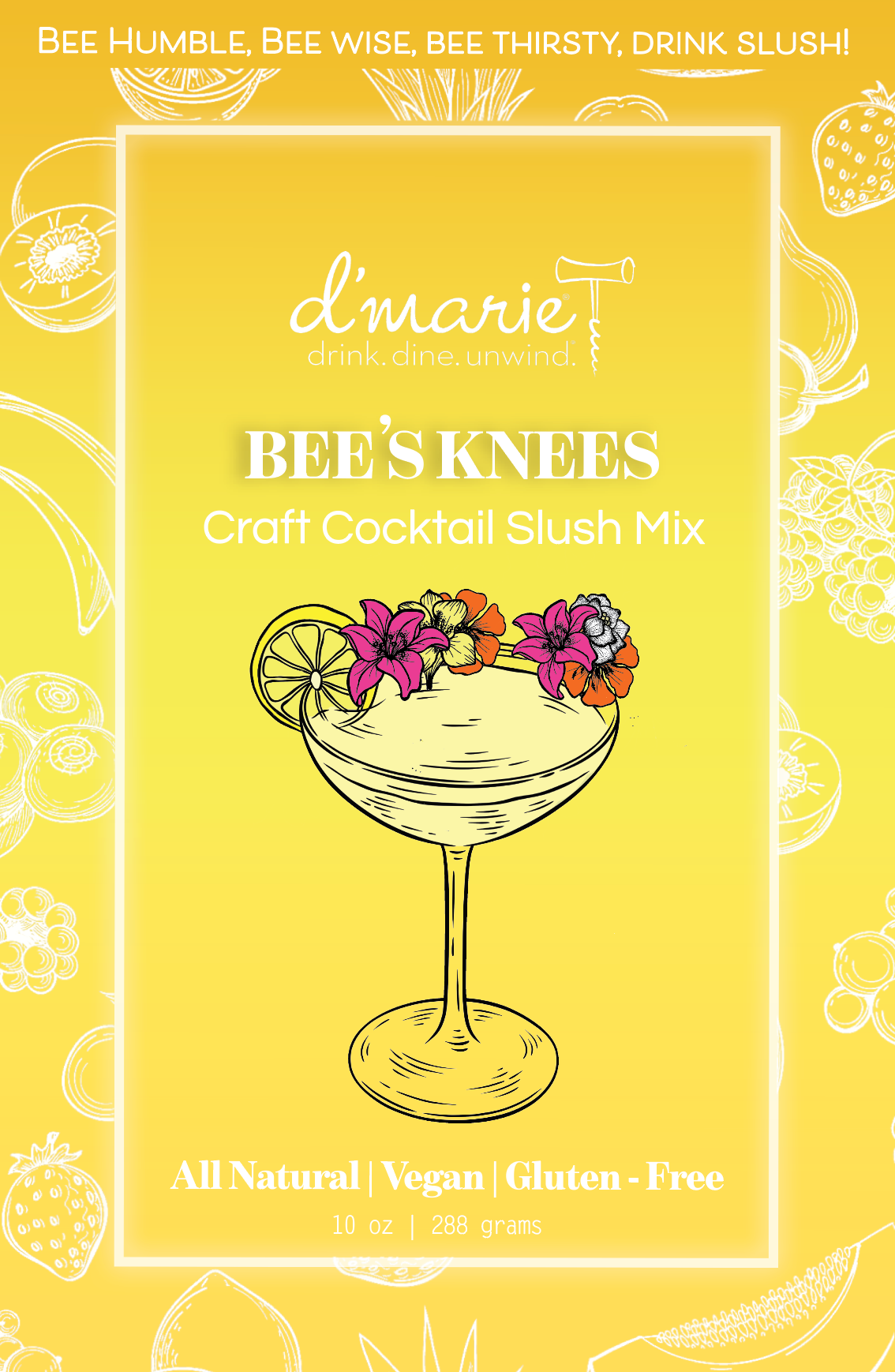 Bees Knees Ready to Freeze Drink Pouch