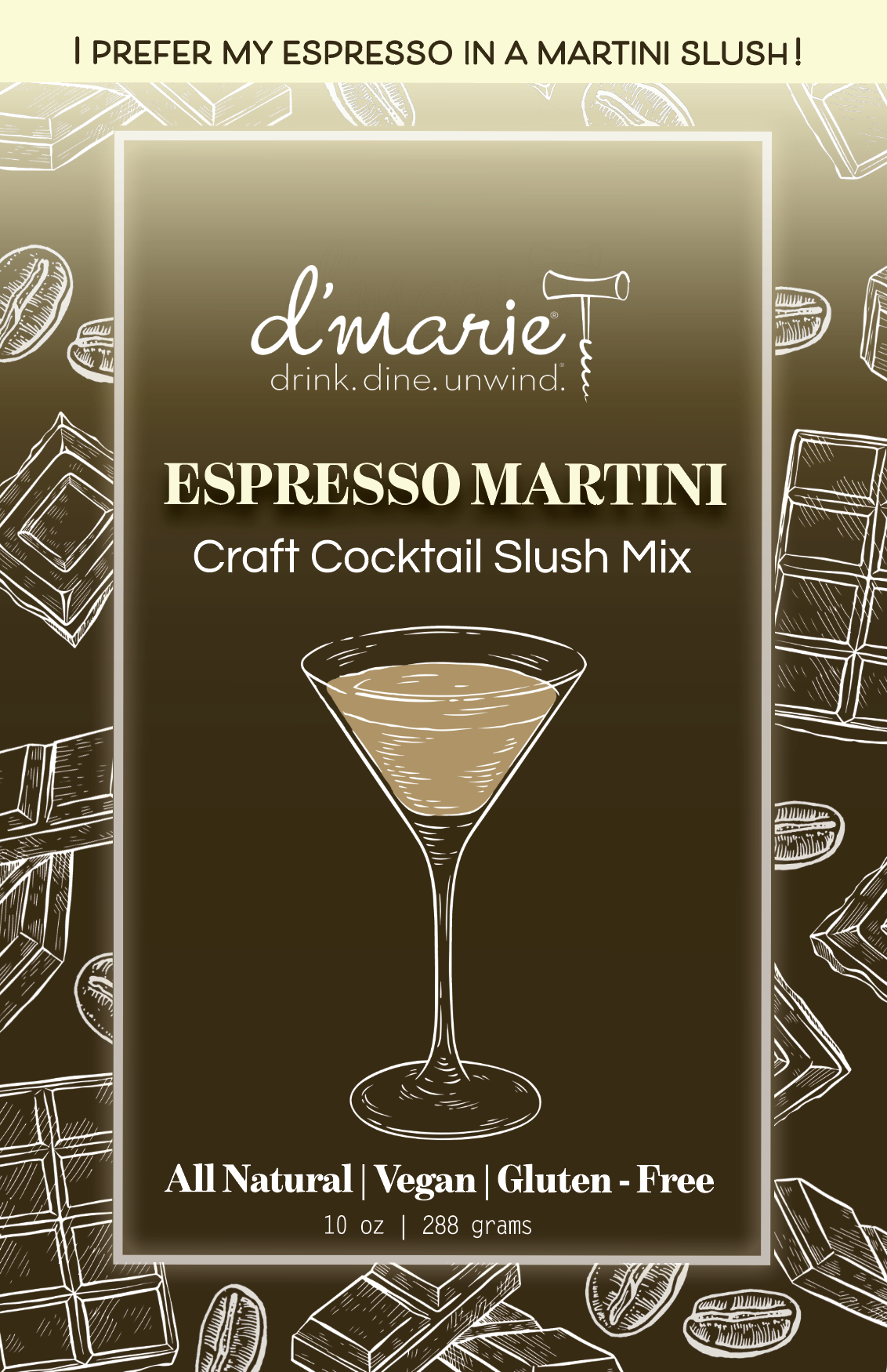 Espresso Martini Ready to Freeze Drink Pouch