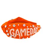 Golden Stella | Orange Game Day Beaded Headband