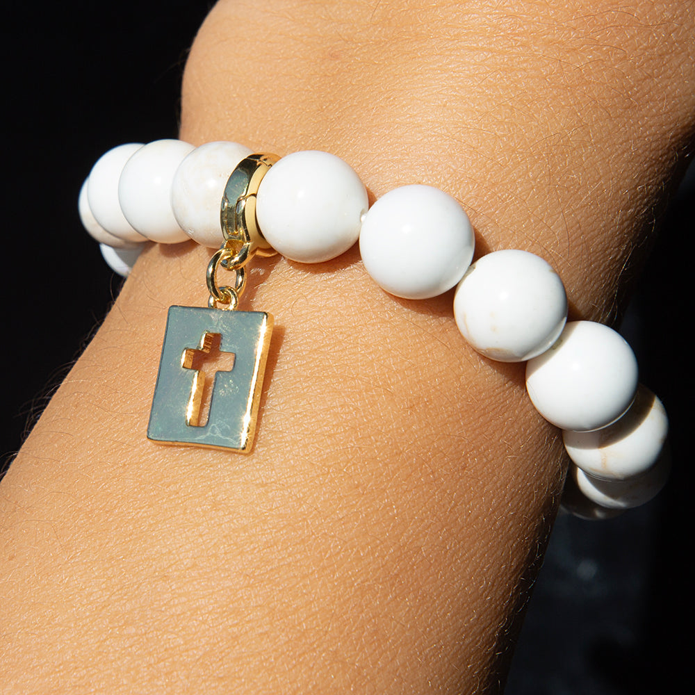 Lenny & Eva | Howlite and Charm Bracelets