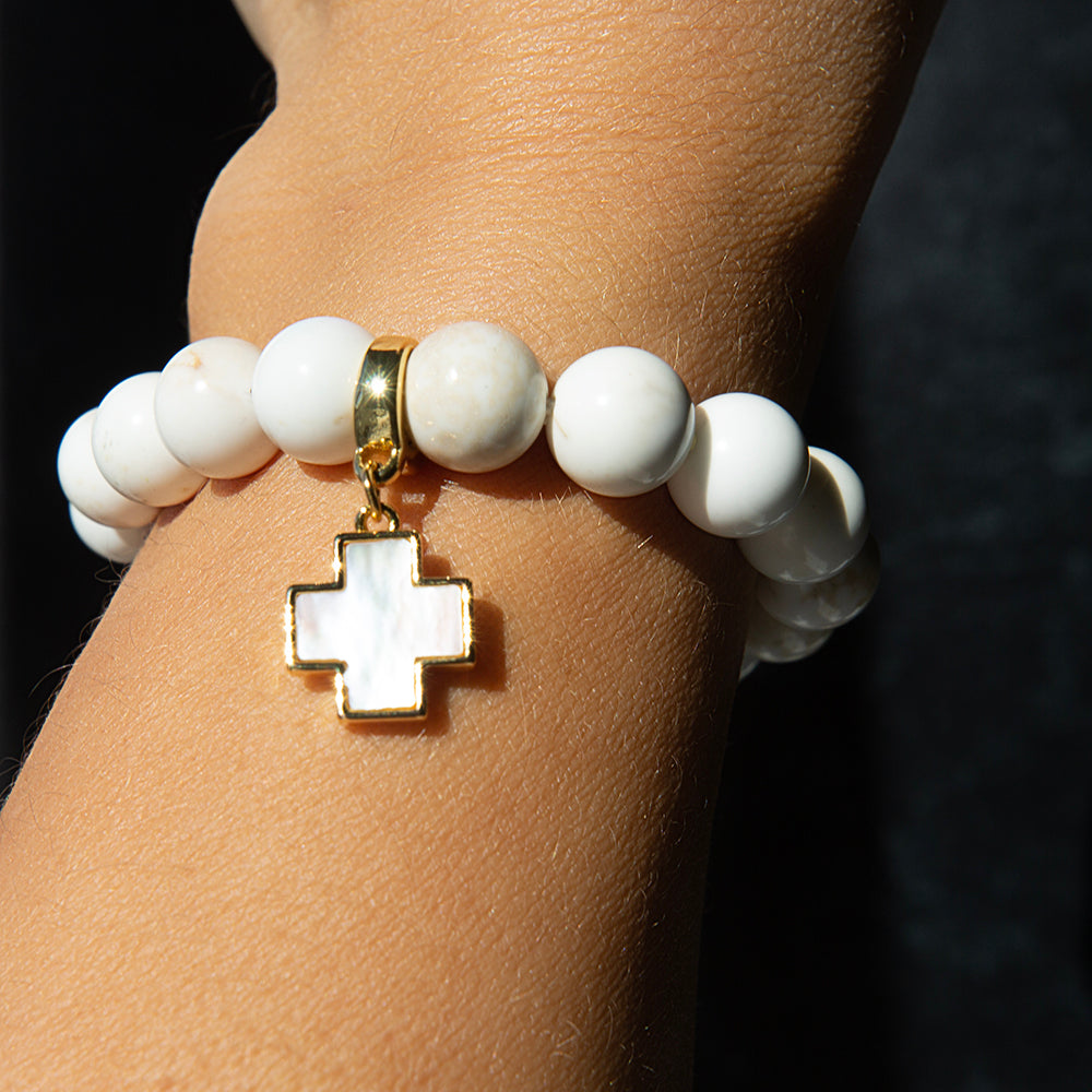 Lenny & Eva | Howlite and Charm Bracelets